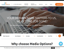 Tablet Screenshot of mediaoptions.com